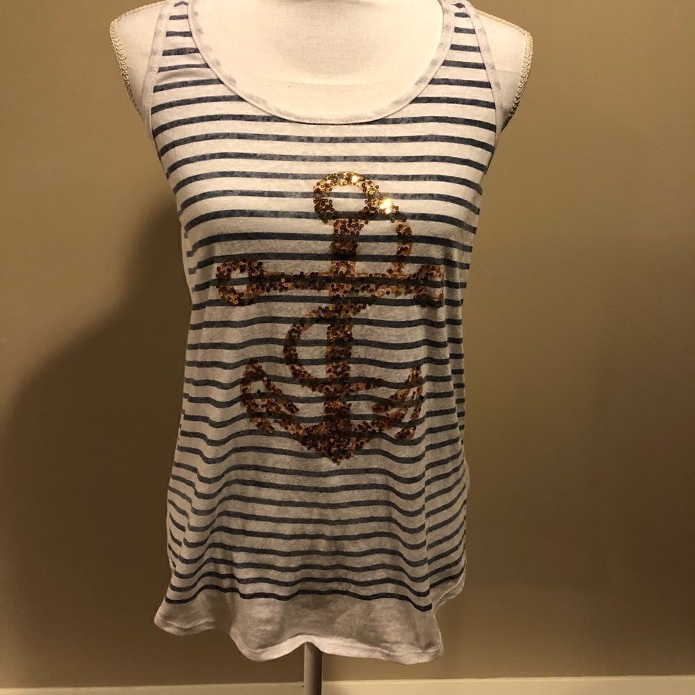 Pookie & Sebastian Striped Tank-top with Anchor